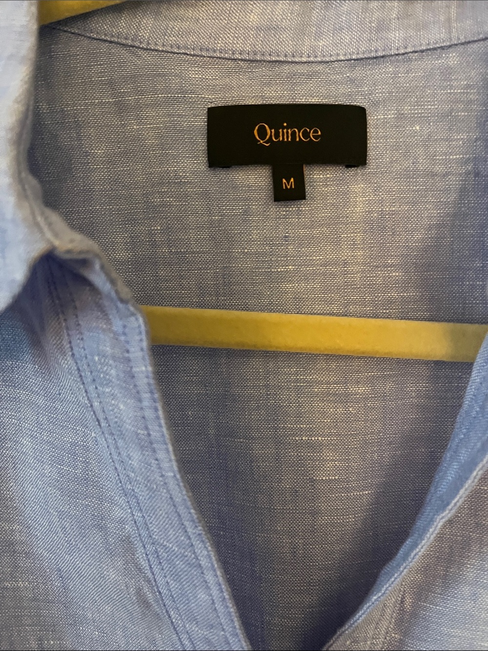 Quince 100% European Linen Short Sleeve Popover Top size M - Picture 3 of 4